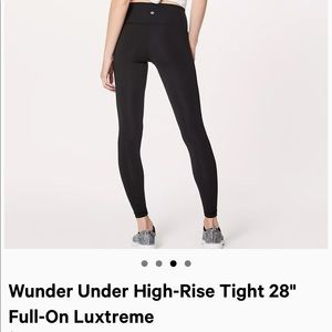 lululemon athletica Wunder Under HighRise Tight 28